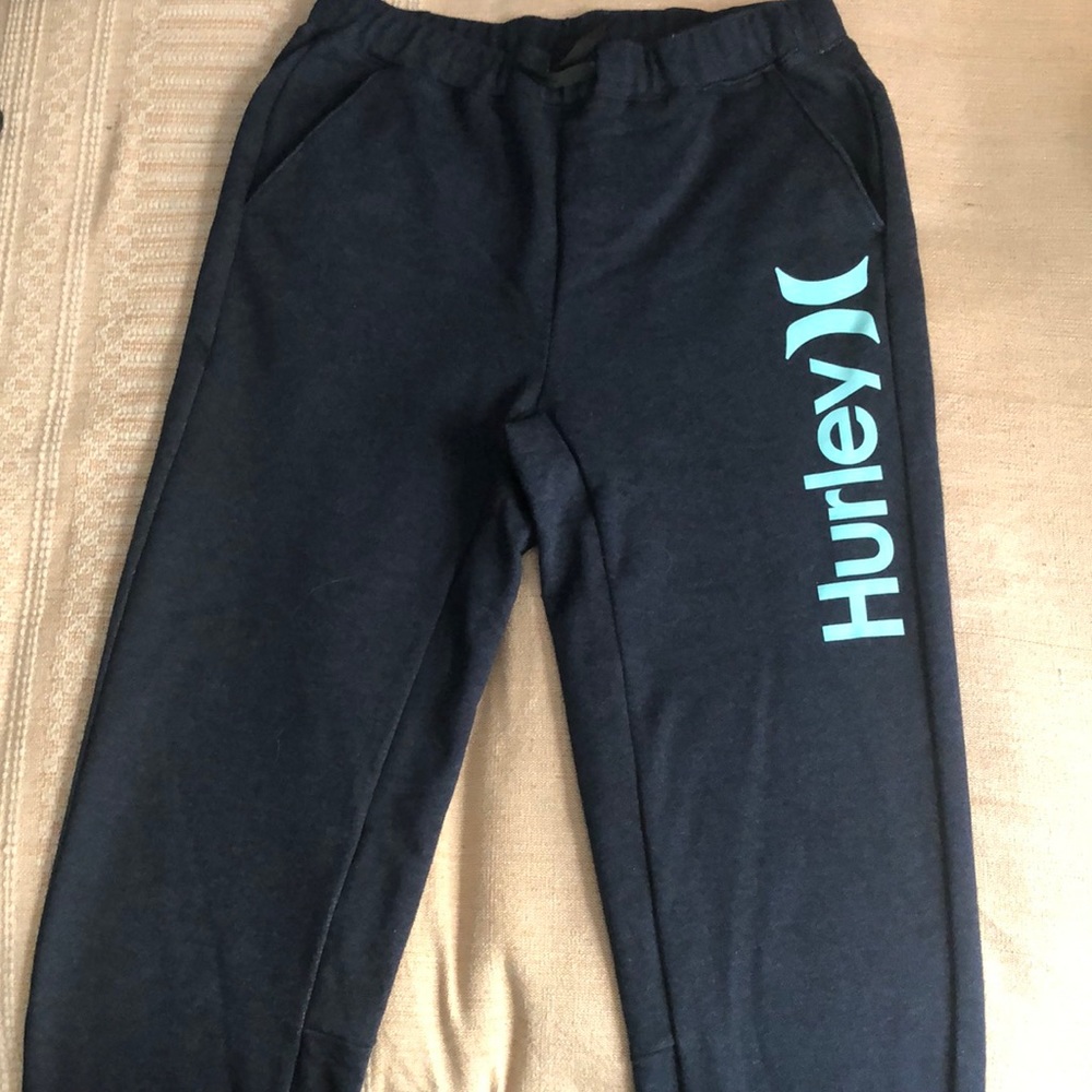 Blue Hurley sweat pants